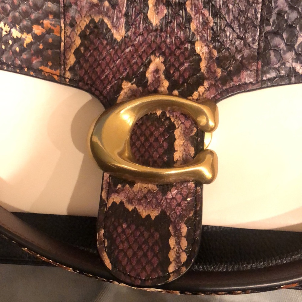 Coach TABBY Snakeskin Shoulder Bag - Picture 5 of 11